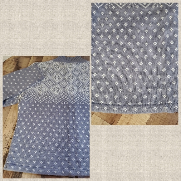 Norton Mcnaughton Petites periwinkle blue knit sweater jacket with zipper sz. PL - Picture 13 of 16